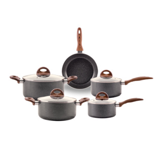 Jogo de Panelas Brinox Antiaderente Ceramic Life 5 Peças Smart Plus com Indução Granito em Oferta na Shopee