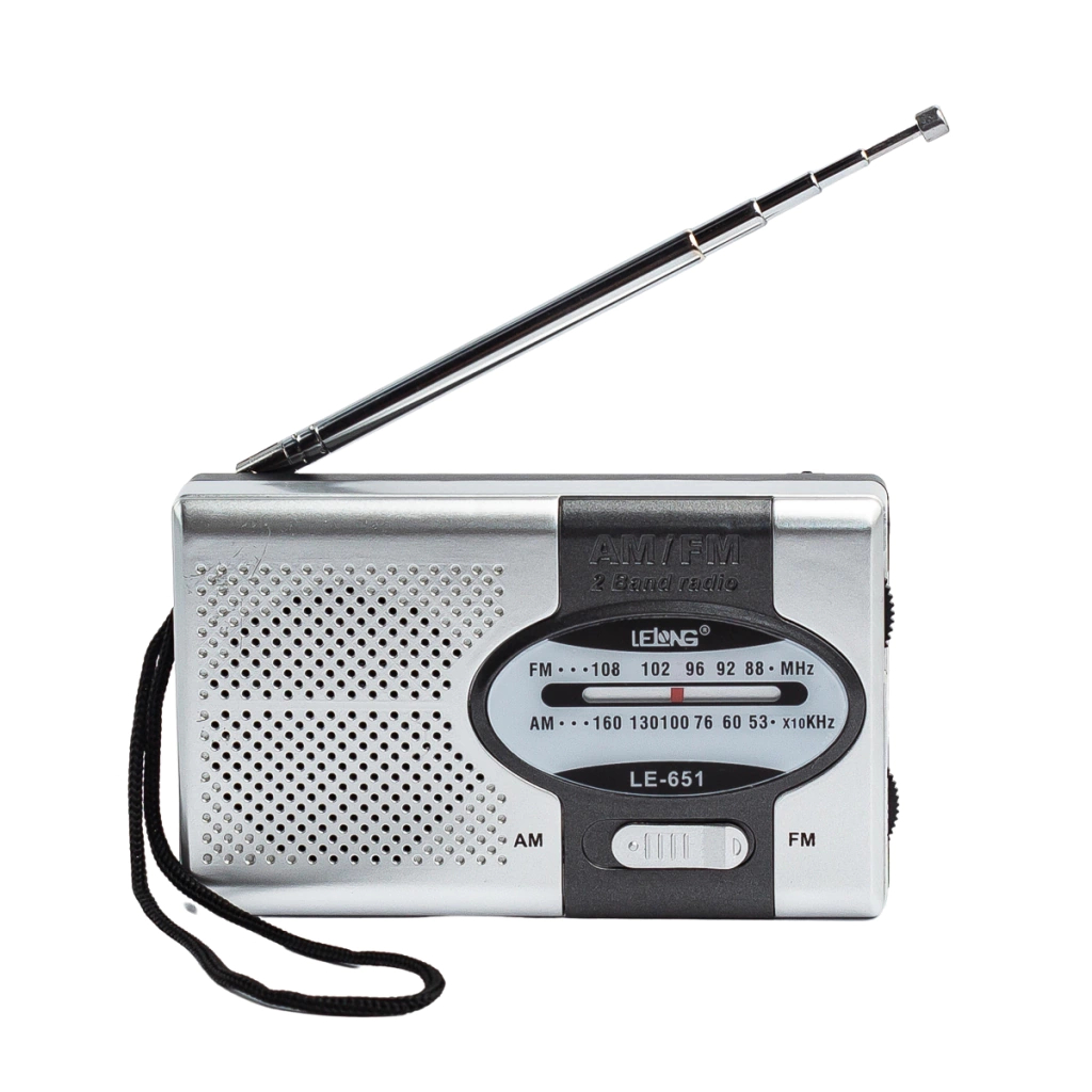 Radio Am Fm Portatil Retro Pilha Auxiliar Vintage Antigo LE-651