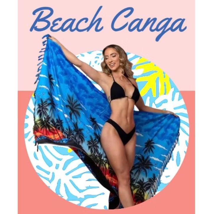 CANGA DE PRAIA, Olho grego/Coruja/ Multicoloridas com variações de estampas escolher