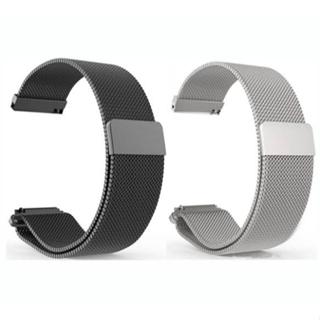 Pulseira De metal Milanese 20mm 22mm Smartwatch Ajustável Imã Preta Prata em Oferta na Shopee