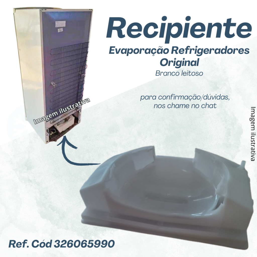 Recipiente bandeja motor refrigerador 326065990 Original