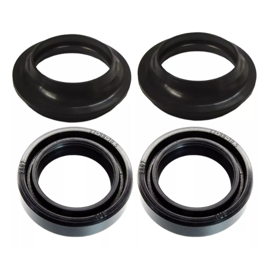 Retentor De Bengala + Guarda Pó Haojue Dk150 Dk 150 Fi (par) em Oferta na Shopee