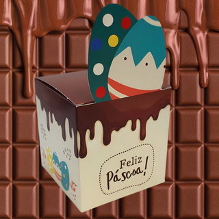 KIT CAIXAS LEMBRANCINHA PASCOA MIMOS POP UP KIDS FELIZ PÁSCOA 8x8x8 cod 3430 em Oferta na Shopee