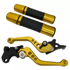 Kit Manete Esportivo + Manopla Nx 200/250 Falcon Bros Tornado Sahara Xre Freio A Disco