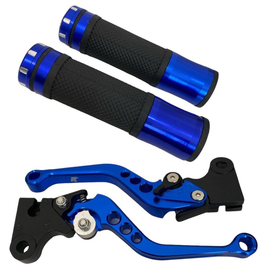 Kit Manopla + Manete Esportivo Cg Fan Titan 125/150/160 Pop 100 110 Freio A Lona Tambor — imagem 2 de 2