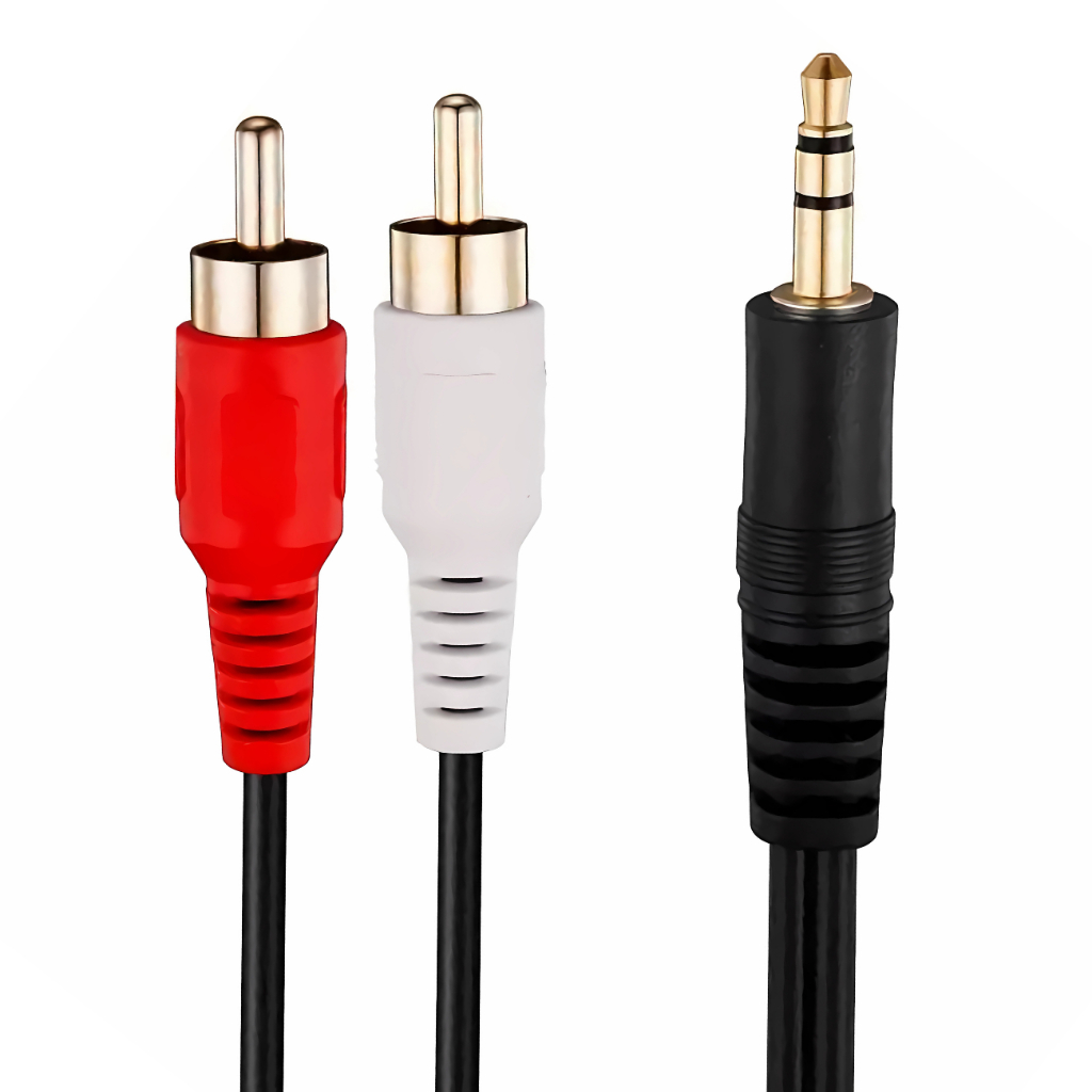 Cabo Adaptador De Áudio Auxiliar Rca P2 3,5mm 1.5m Macho com NFe