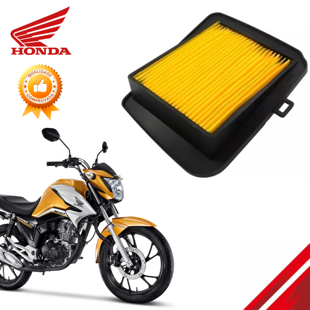 Filtro de Ar Honda Titan Fan 125/150 2014 - Titan Fan Start 160 em Oferta na Shopee