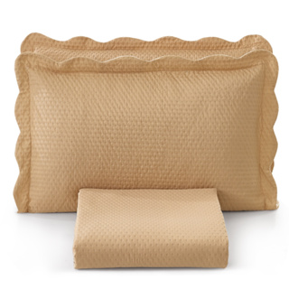 Kit Colcha King Liso Bouti Cobre Leito 3 Peças em Oferta na Shopee