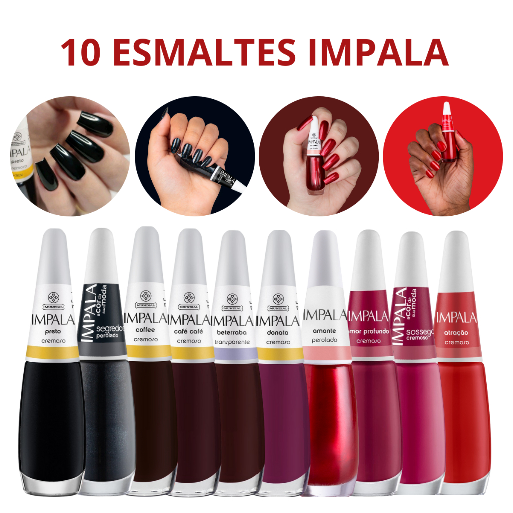 Cores Novas Esmalte Impala: Onde Comprar | BuscaProdutos