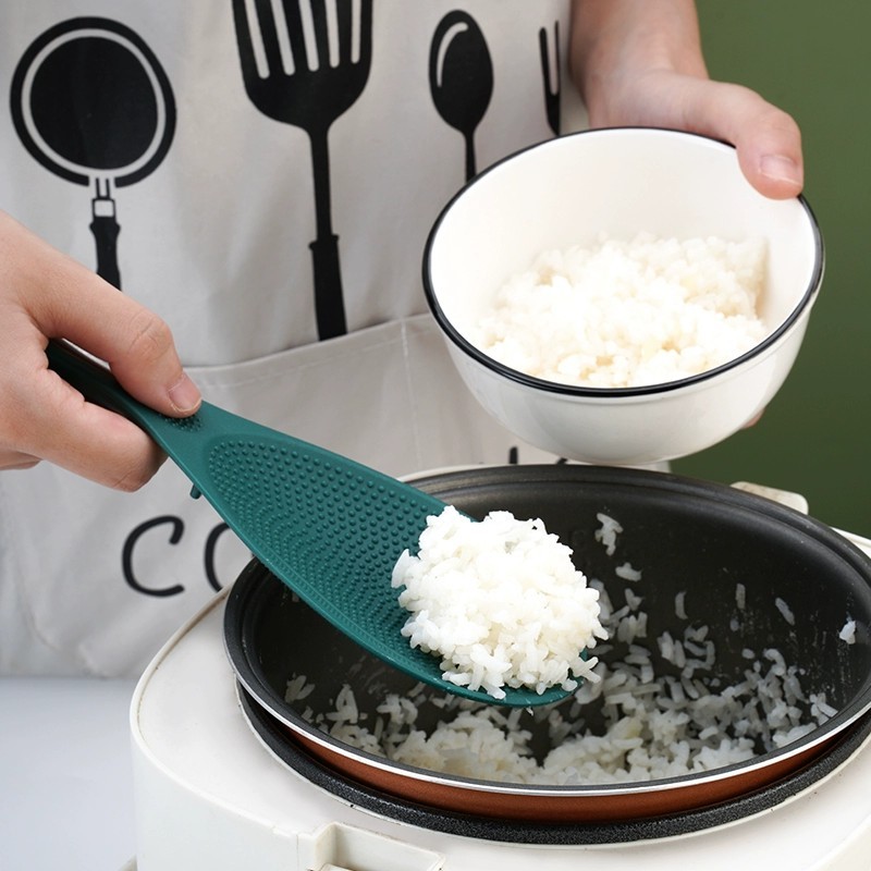 Colher Arroz Para Servir Arroz Nylon Silicone 23 x 8 cm Multiuso Universal