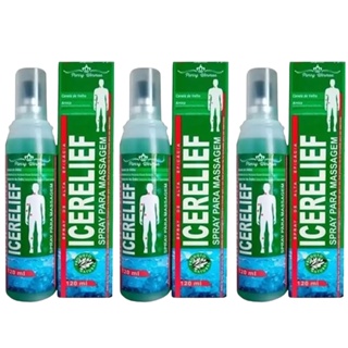Kit 3x Icerelief Spray Massageador Arnica 120ml Pierry Wermon em Oferta na Shopee