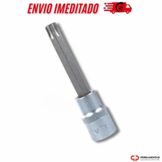 Chave Soquete Profissional Torx Longo 1/2 Hexalobular T50 em Oferta na Shopee