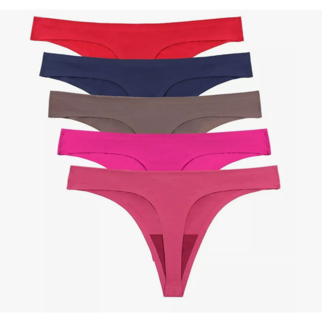 Kit 5 Calcinhas Fio Dental Sem Costura Não Marca Confortável em Oferta na Shopee