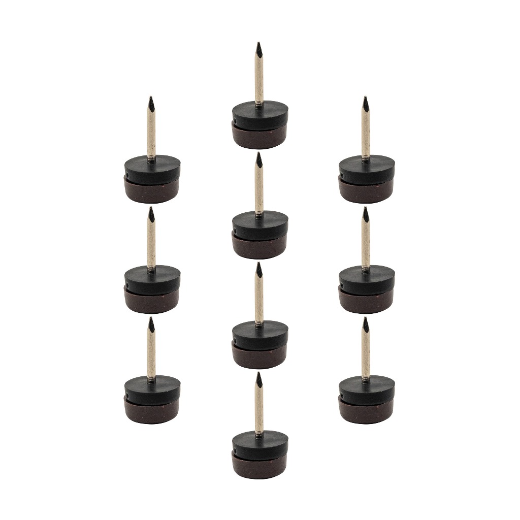 10  Unidades Sapata Redonda Prego Para Nivelar Móveis 16mm
