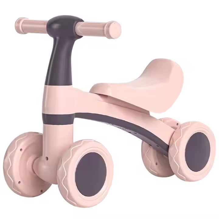 Quadriciclo de Equilibrio Rosa Menina Design Premium 4 Rodas Com Botão Musical QUEEN SHOP em Oferta na Shopee