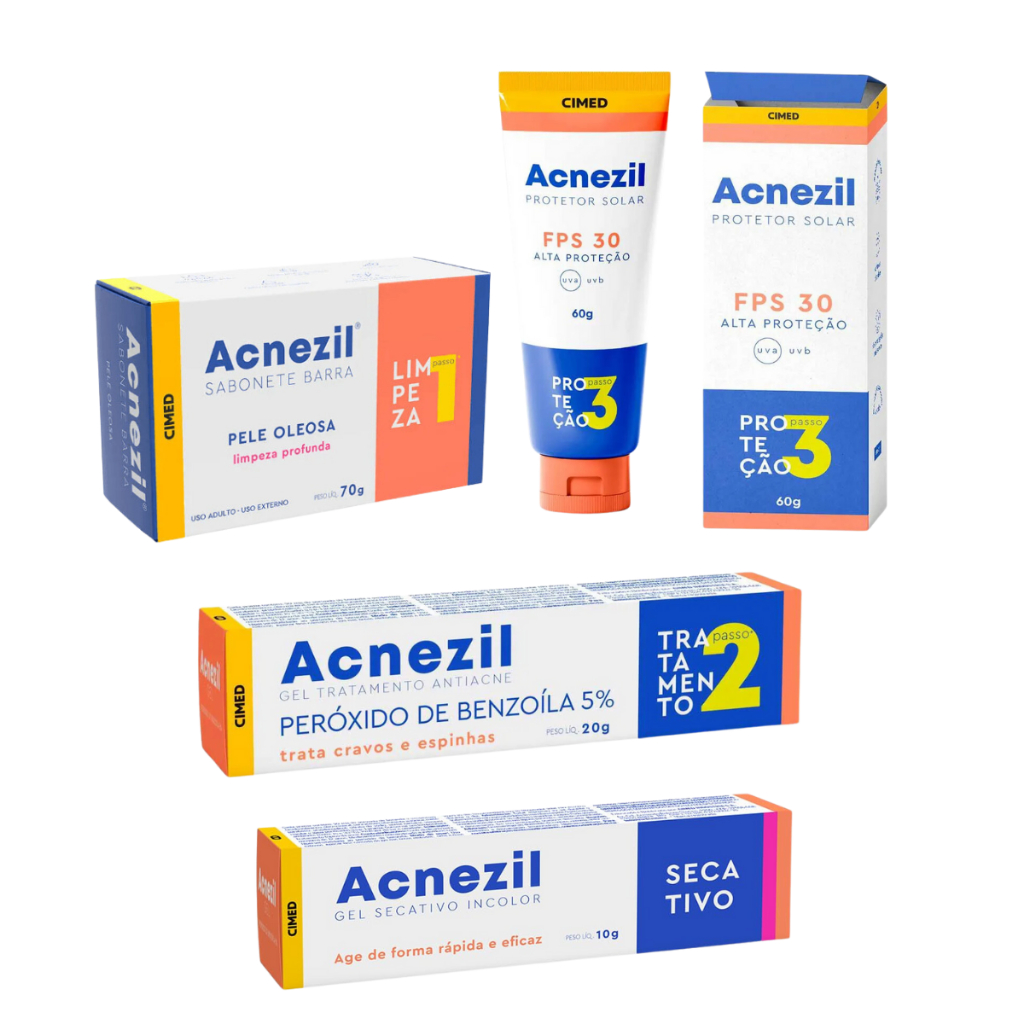 Acnezil: Kit Completo para Pele Oleosa