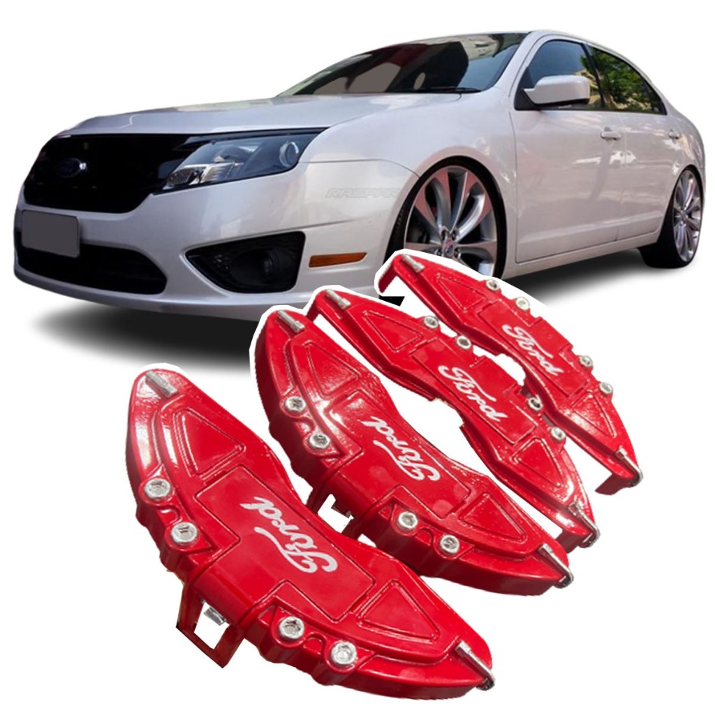 Capas De Pinças De Freio com Garras 4 peças compatível Ford Fusion 2010, 2011, 2012 top não usa silicone