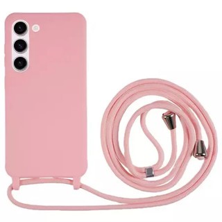Capa Capinha Case  ROSA BEBE Com Cordão Transversal de luxo Alça para SAMSUNG A01 A02  A03 A03CORE A04  A05  A05S /A10