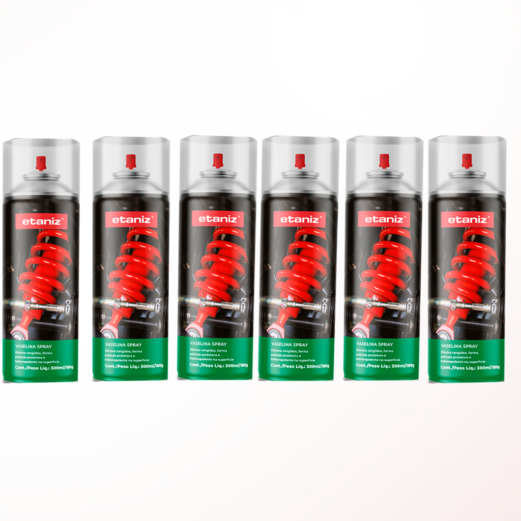 Kit 6 Latas de Vaselina Spray 300ml Chesy
