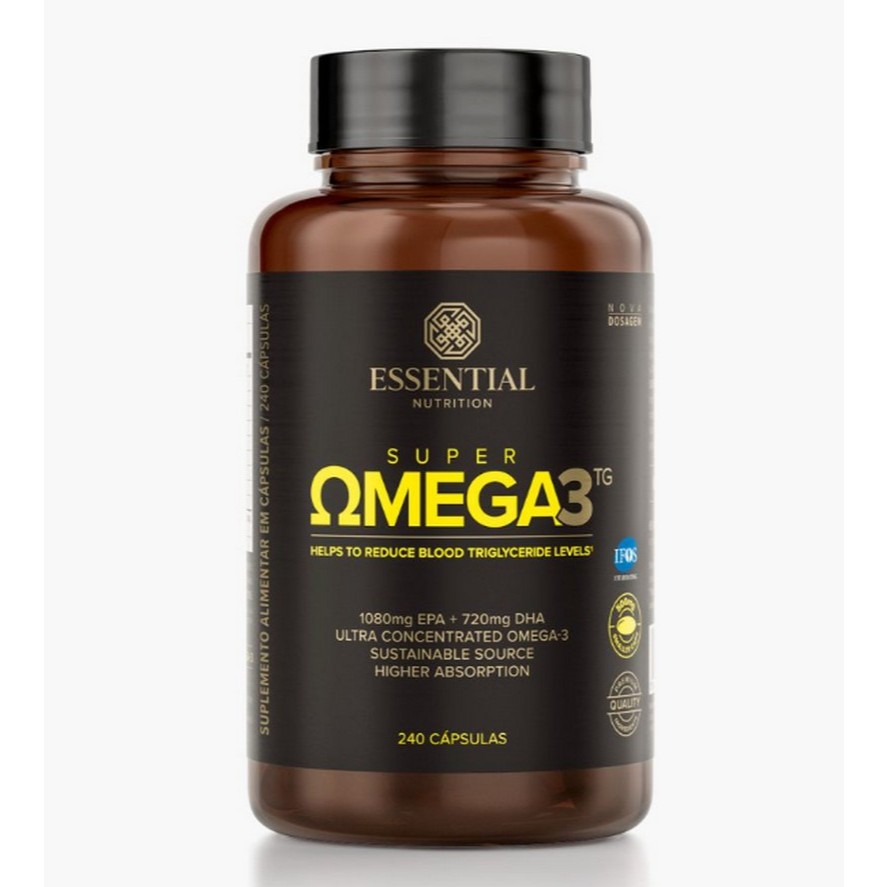 Super Omega 3 TG (240 caps) 500mg - Essential Nutrition