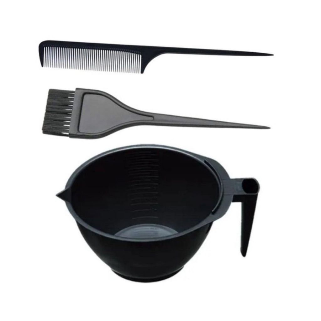Kit tintura profissional cabeleireiro barbeiro Cumbuca + Pincel + Pente em Oferta na Shopee