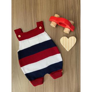 Salopete Jardineira Romper Listra RN Macacão Menino Menina Bebê Récem Nascido Tricô em Oferta na Shopee