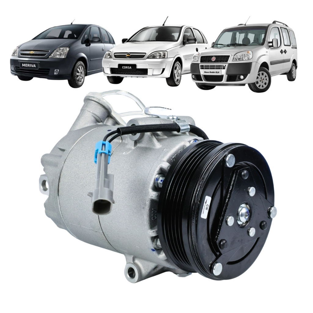 Compressor Gm Corsa Meriva Palio Idea Stilo Doblo Strada Punto Siena  2002 2004 2006 2008 2010 em Oferta na Shopee