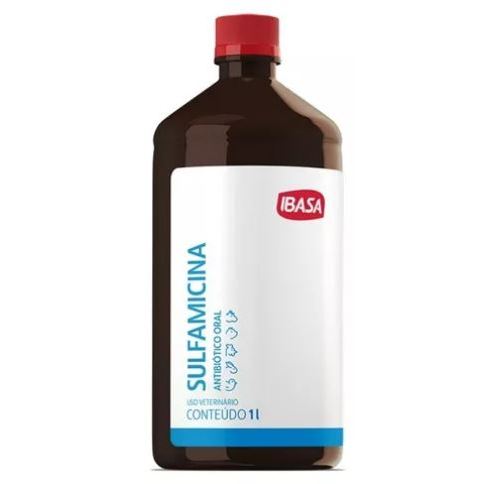 Sulfamicina Para Aves Ibasa Pet 1 Litro - Imediato