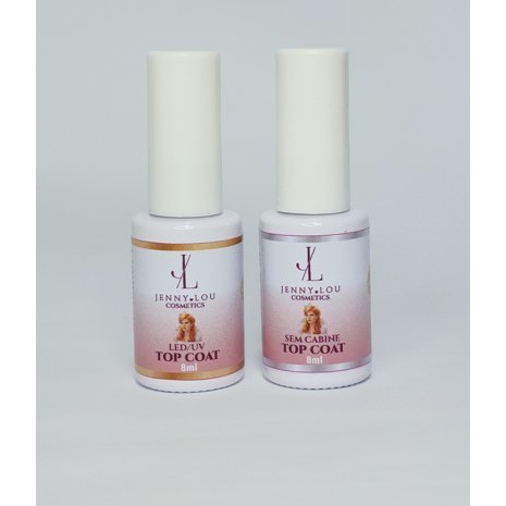 Kit c/3 und de Top Coat com e sem cabine - Esmaltes Gel Cabine Led/UV KICOR Jenny Lou 8ML - Kit c/3 und