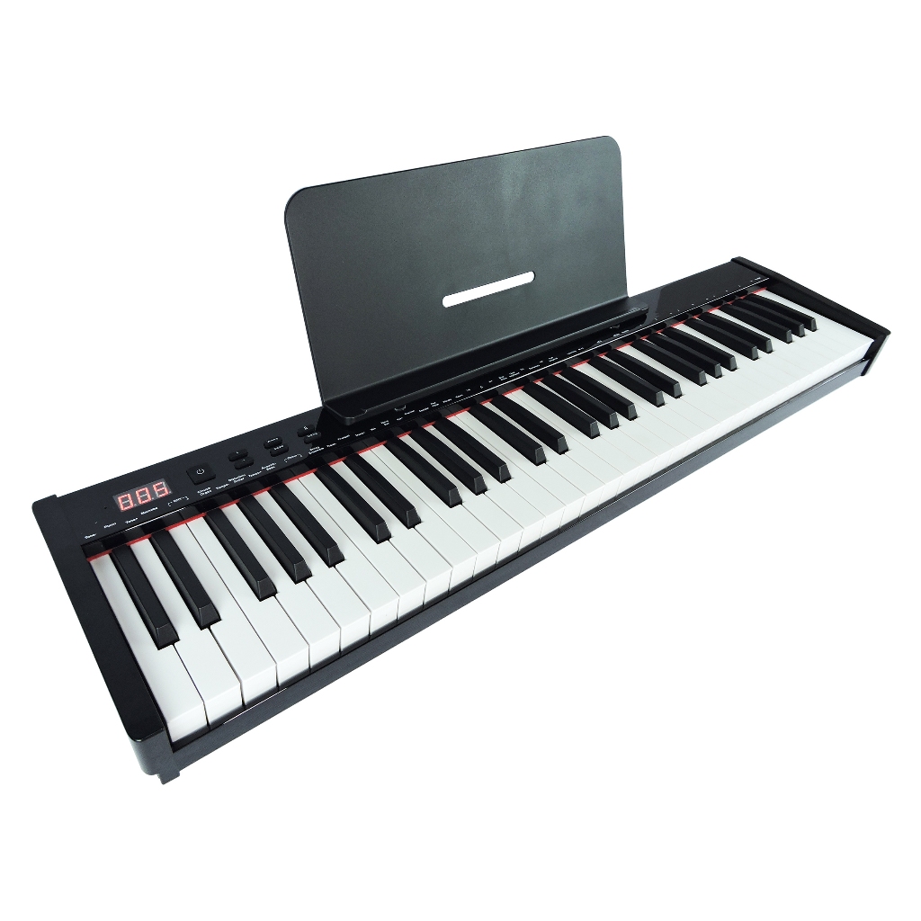 Piano Eletrônico 61 Teclas Arranjador Konix - PH61-S MIDI com Bateria Recarregável