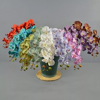 Orquídea Flores Artificial Floral Folhagem P/ Decoração Casamento, Arranjos, Decorar-TLH10262