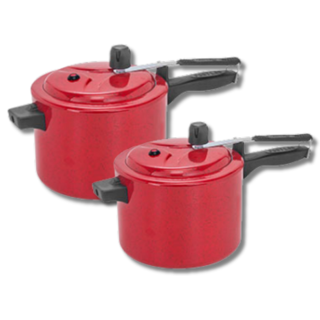 Jogo 2 Panela de Pressao 4,5 Litros e 7 Litros  Colorida - Kit 2 Peças- FA