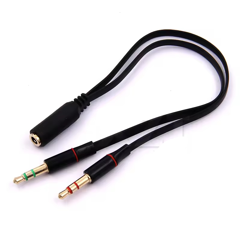 Cabo Adaptador P3 (p2 Combo) p/ Fone E Microfone Headset 20cm