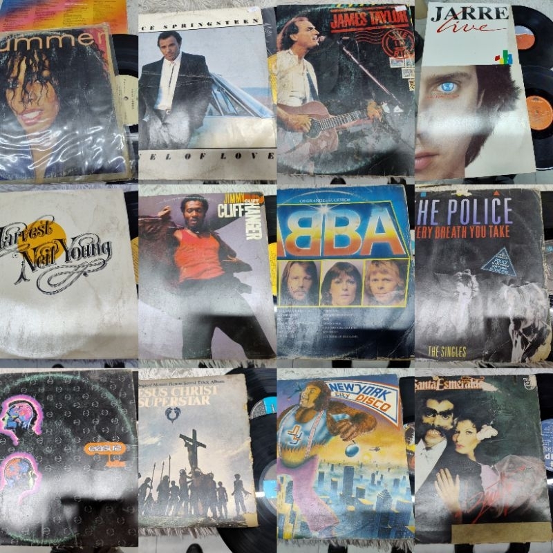 LP vinil discos pop rock discoteca lenta reggae internacional novela samba sertanejo dance house B3