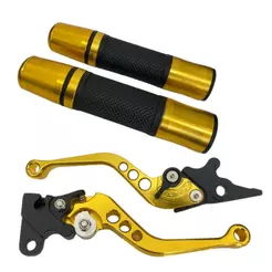 Kit Manete + Manopla Esportivo Modelo Cb300 Cbx 250 Twister Cbx 200 Strada Freio A Disco