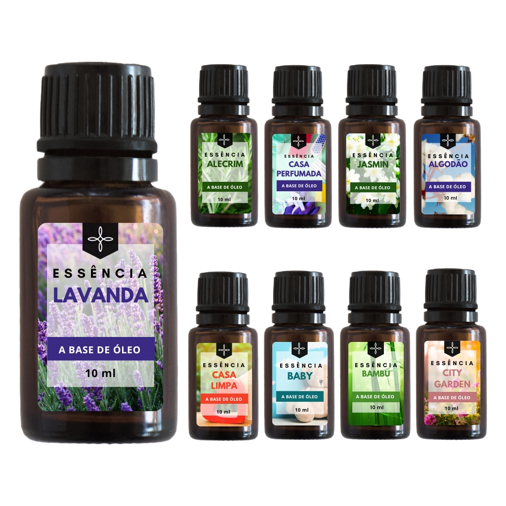 Essência a Base de Óleo para Aromatizador e Difusor Elétrico 10ml - Escolha a Sua