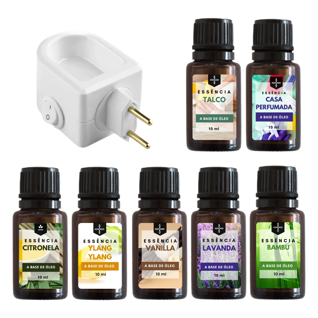 Imagem Essência a Base de Óleo para Aromatizador Velas Difusor Elétrico 10ml  - Diversas Fragrâncias