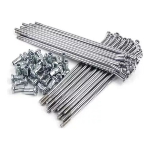 Par Raio Inox 4mm Ddl Dianteiro Traseiro Bros 160 Xre 190