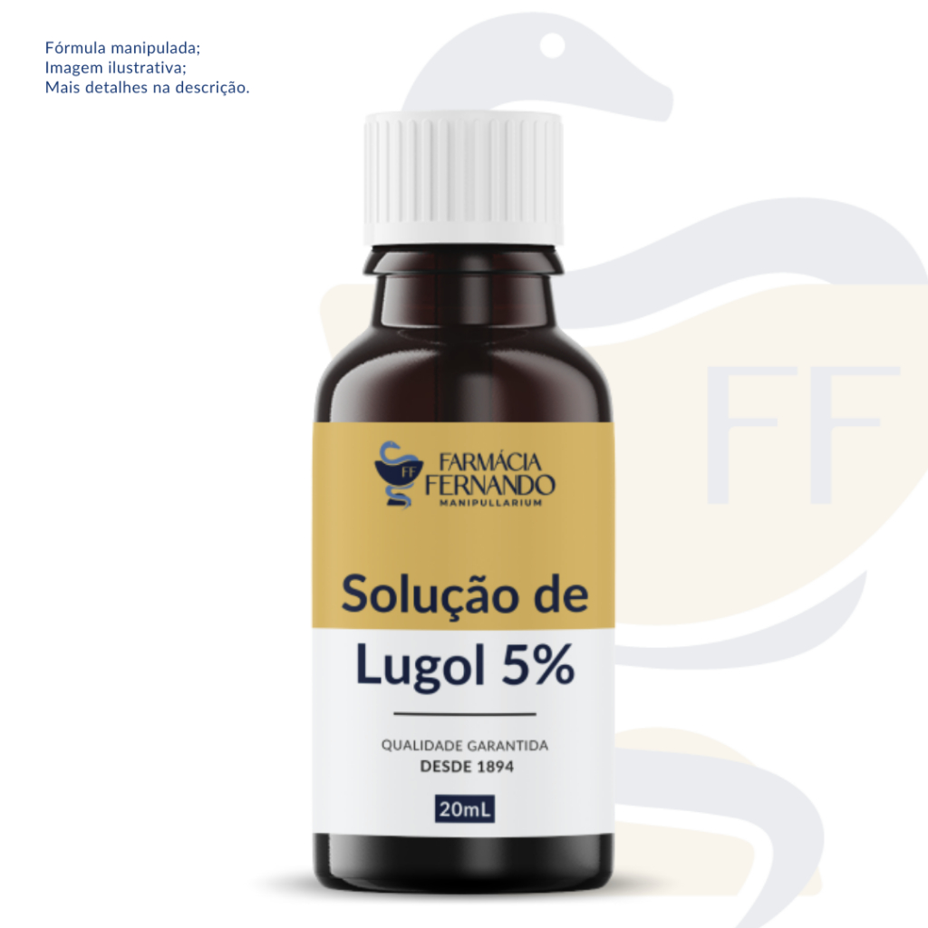 Solução de Lugol 5% - QUALIDADE GARANTIDA