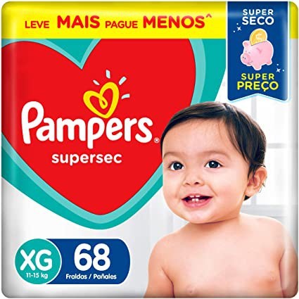 Fralda Pampers Supersec XG 68