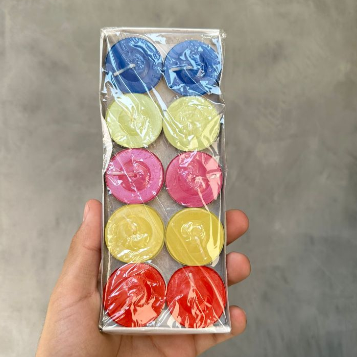 Kit Com 10 Velas para Rechaud (Richo /Recho) Com Alumínio