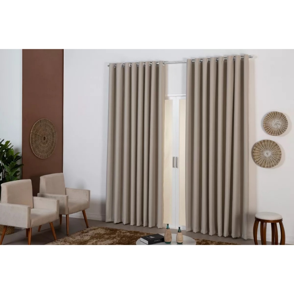 Cortina Blackout em Tecido 6 Metros Premium Corta Luz Blecaute ( A MAIS VENDIDA !!! )Quarto E Sala