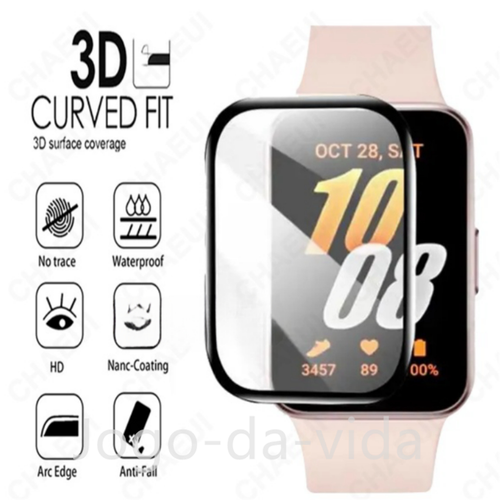 Película Nano Gel E 3d Protetora Anti Impacto Para samsung Galaxy Fit 3 Sm-R 390