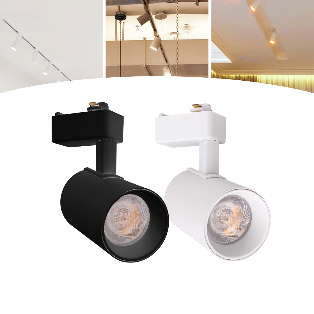 Spot 30W Para Trilho Eletrificado Preto e Branco Led Bivolt em Oferta na Shopee