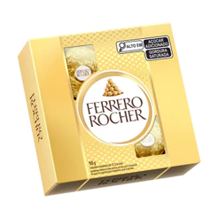 Chocolate Bombom Ferrero Rocher C/4 Unidades Ideal Para Presentear