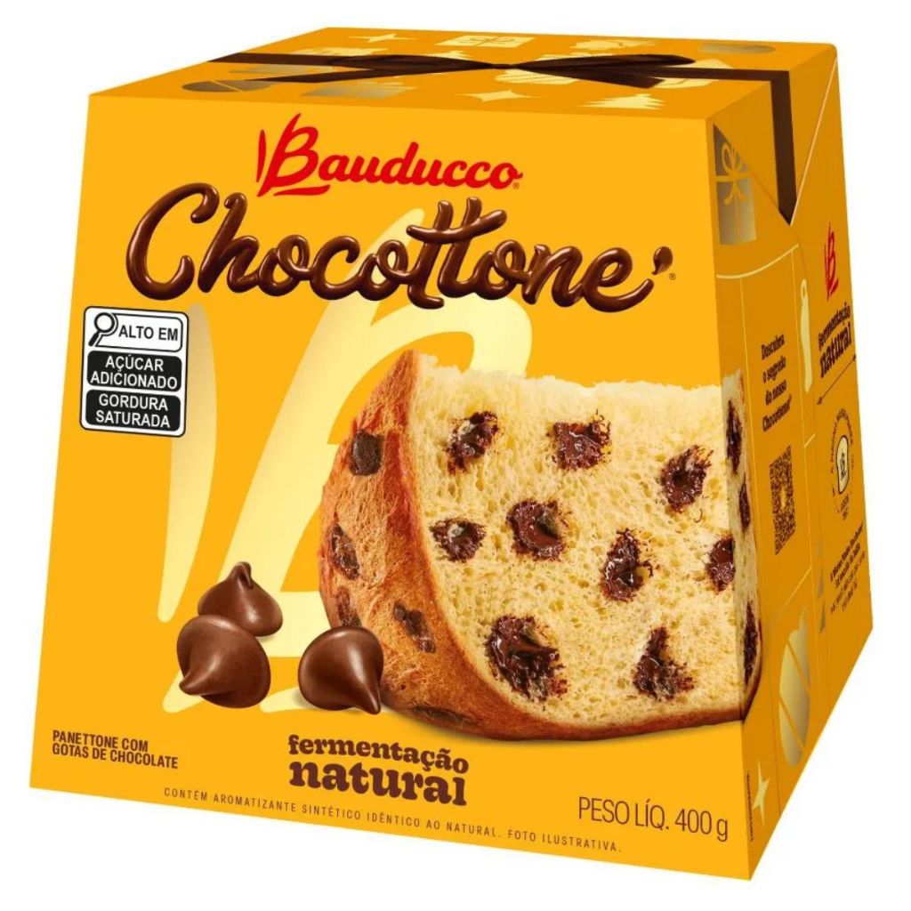 Chocottone Gotas De Chocolate 400g Bauducco