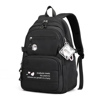 Mochila Feminina espaçosa de grande capacidade resistente nylon e leve mochila escolar el…