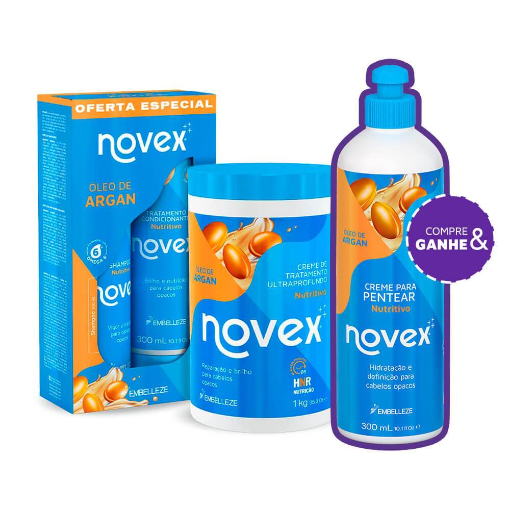 Kit Novex Óleo de Argan 4 Unidades - Beauty