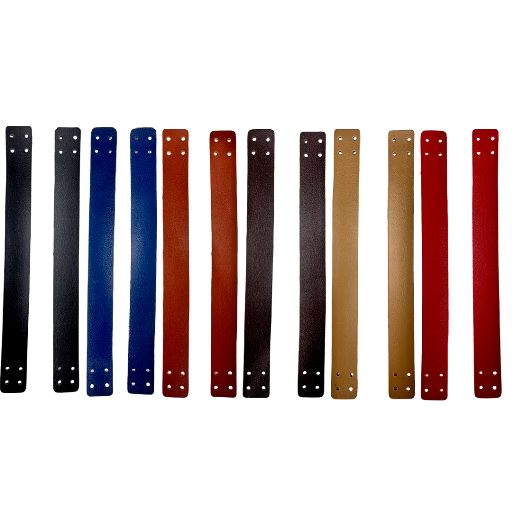 Par de alça para cesto em couro sintético medindo 3cmx30cm em Oferta na Shopee