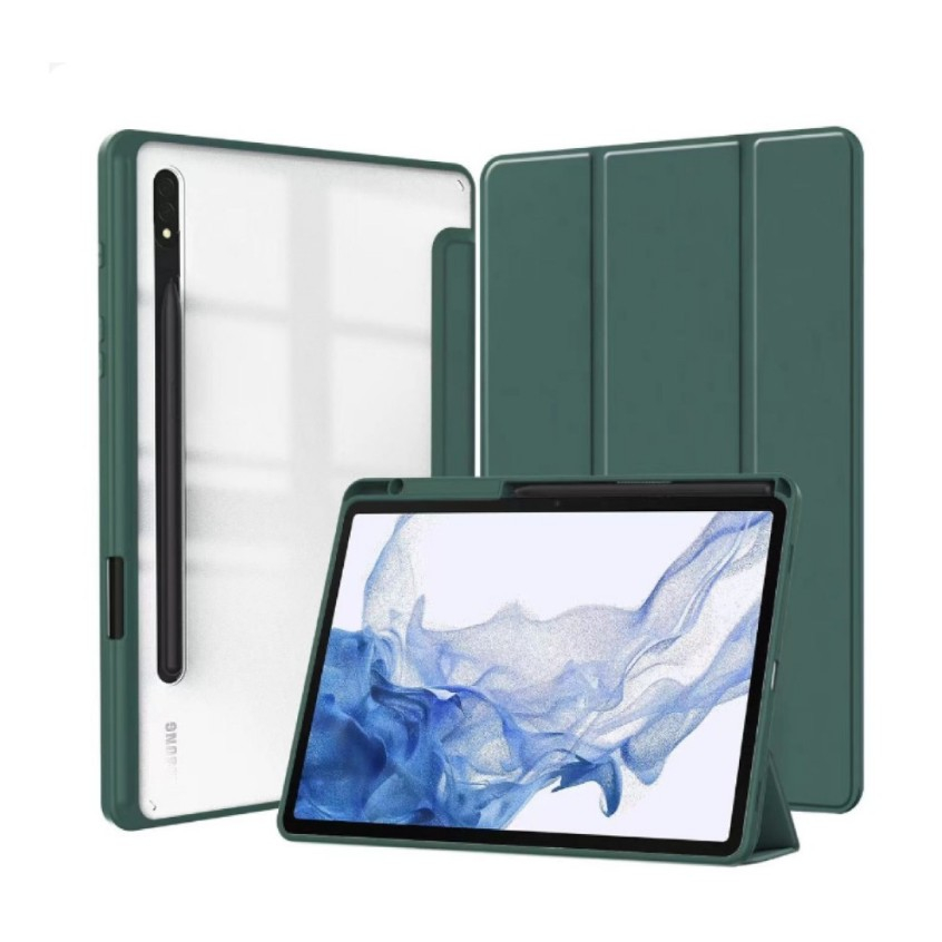 Capa Case Acrílico Para Samsung Galaxy Tab S9 Fe Plus/S9 Plus /S10 12,4 Polegadas com Suporte Caneta